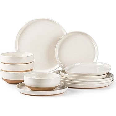 Amazon.com | AmorArc Ceramic Dinnerware Sets, Handpainted Plates